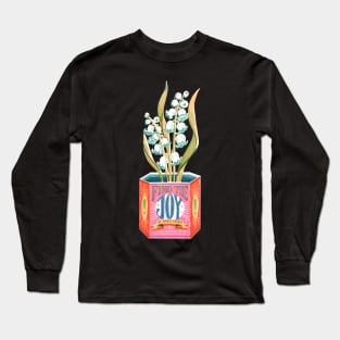 Self Care Spring Vintage Tin Can Joy Long Sleeve T-Shirt